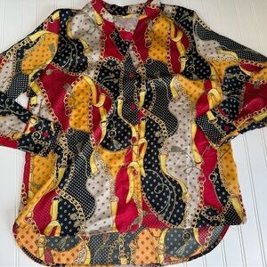 Laurie Felt Women’s Pop Over Tunic Top Blouse Medium. 1213
